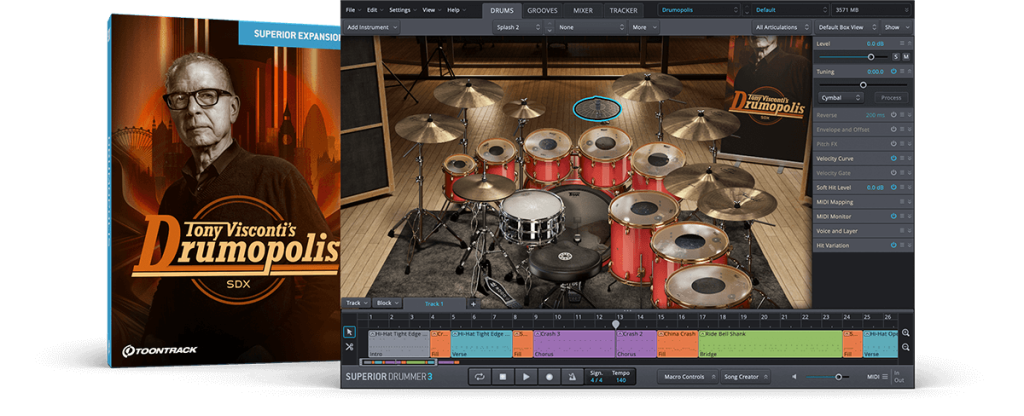 Toontrack SDX - Tony  Visconti's Drumopolis